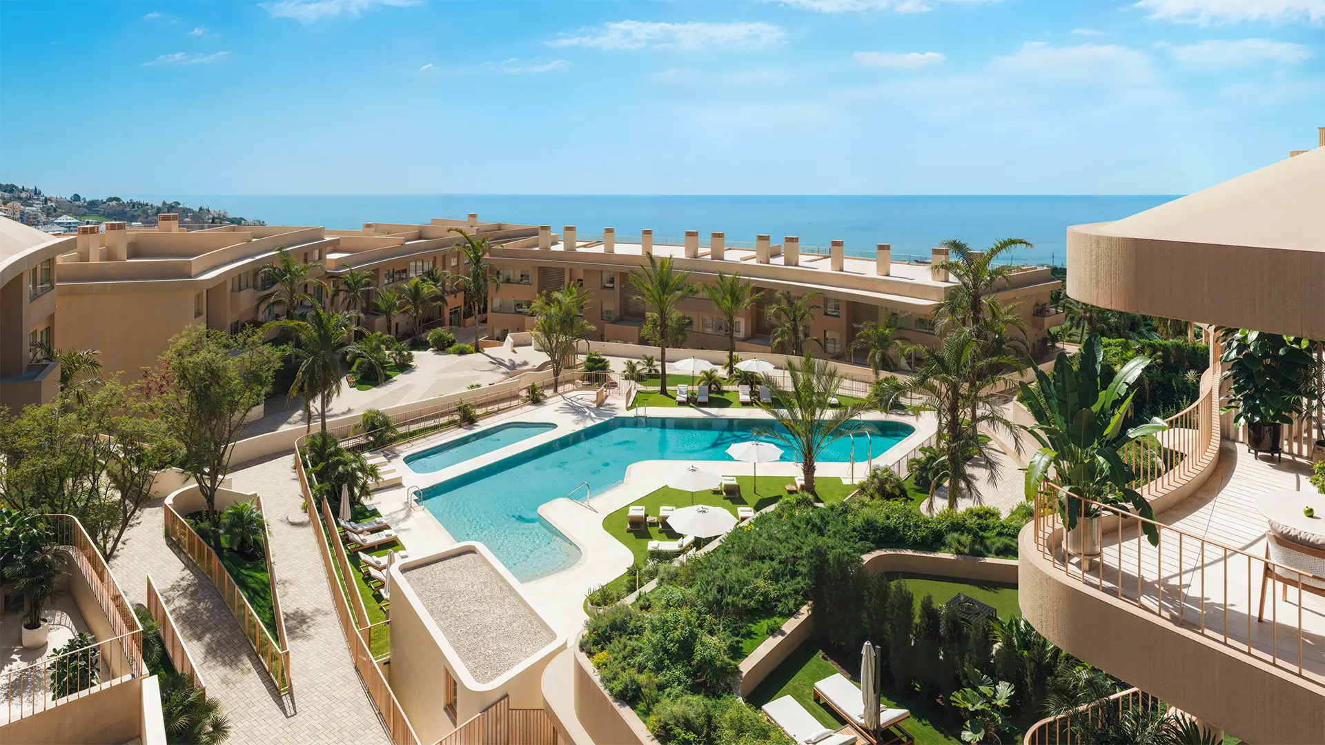 Aerial Pool View